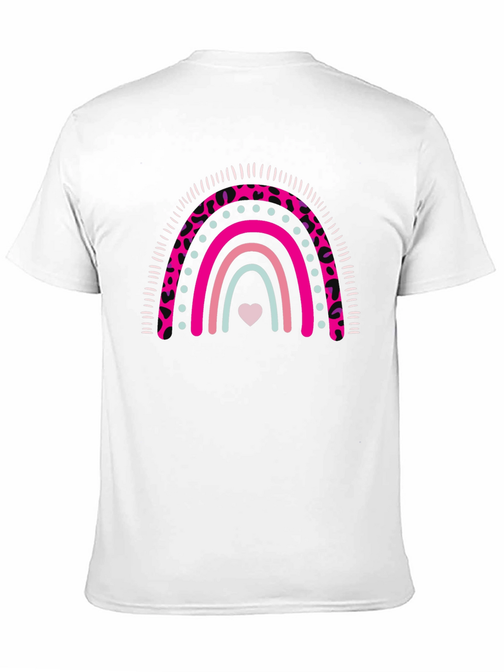 Rainbow Heart Graphic Tee - Stylish & Cute