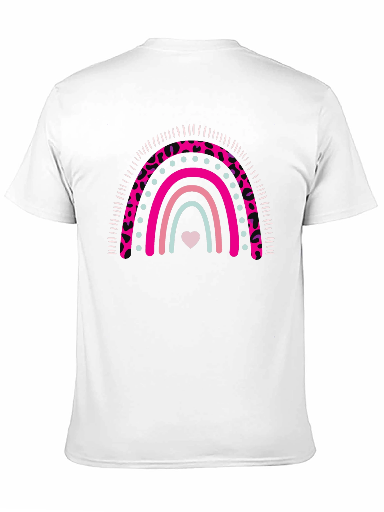 Rainbow Heart Graphic Tee - Stylish & Cute