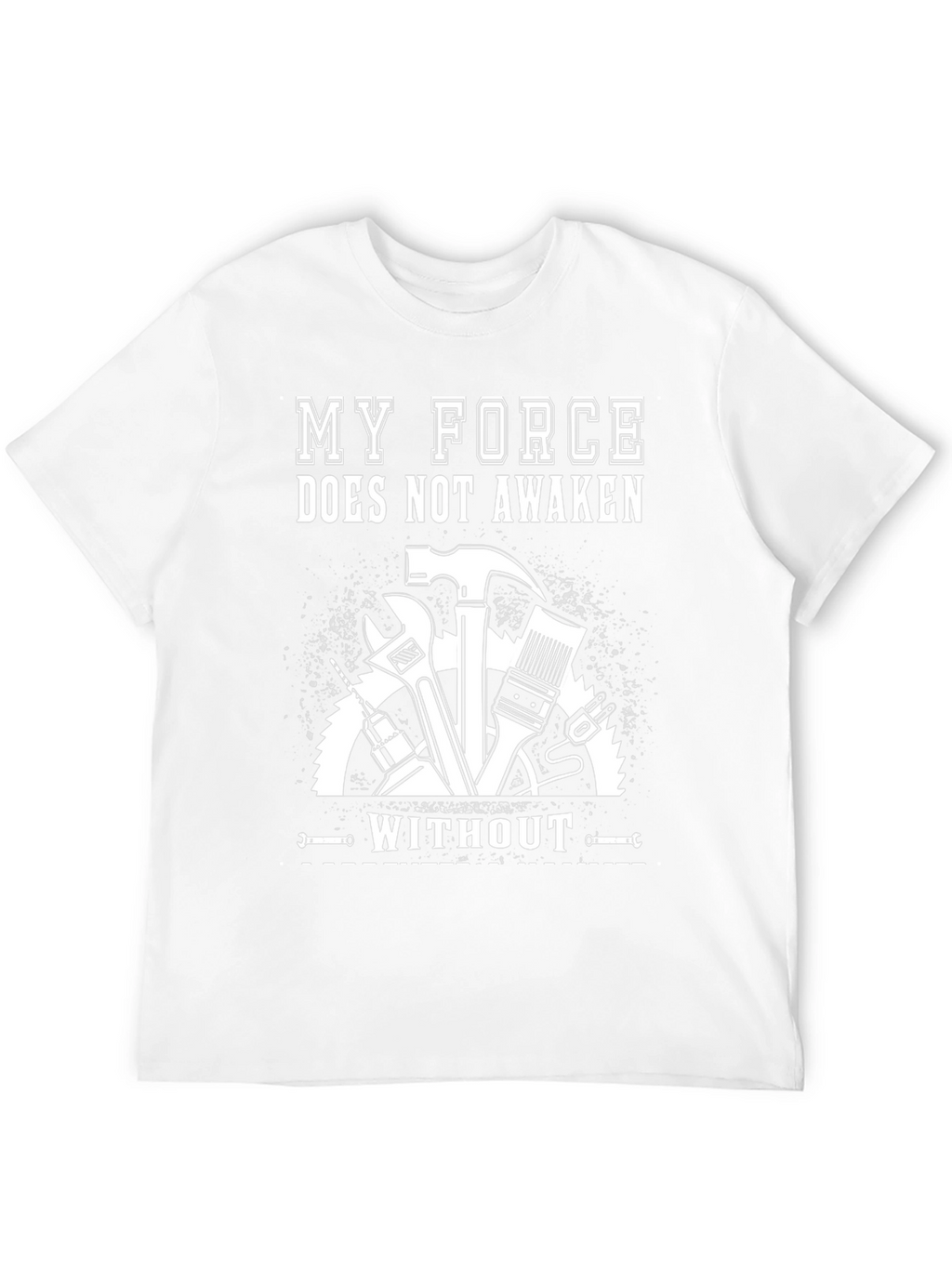 My Force Doesnt Awaken Mens Black T-Shirt