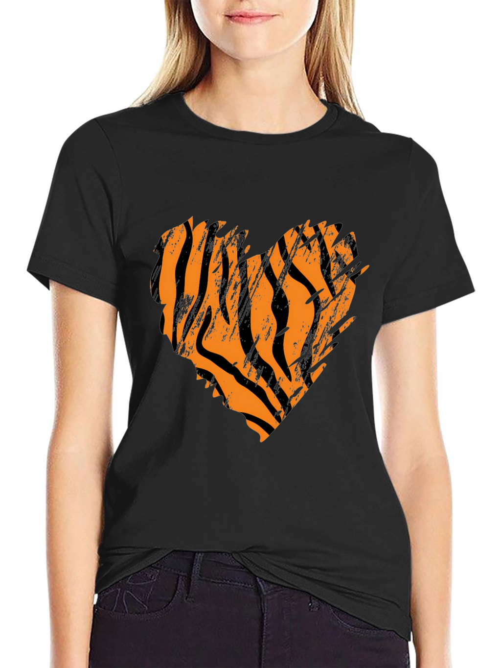 Tiger Stripe Heart T-Shirt