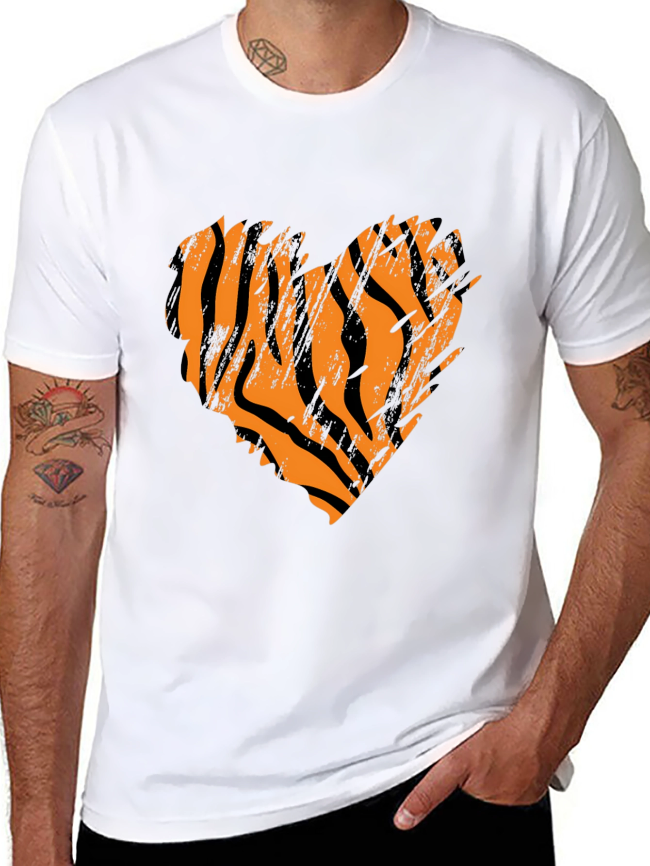 Tiger Stripe Heart T-Shirt