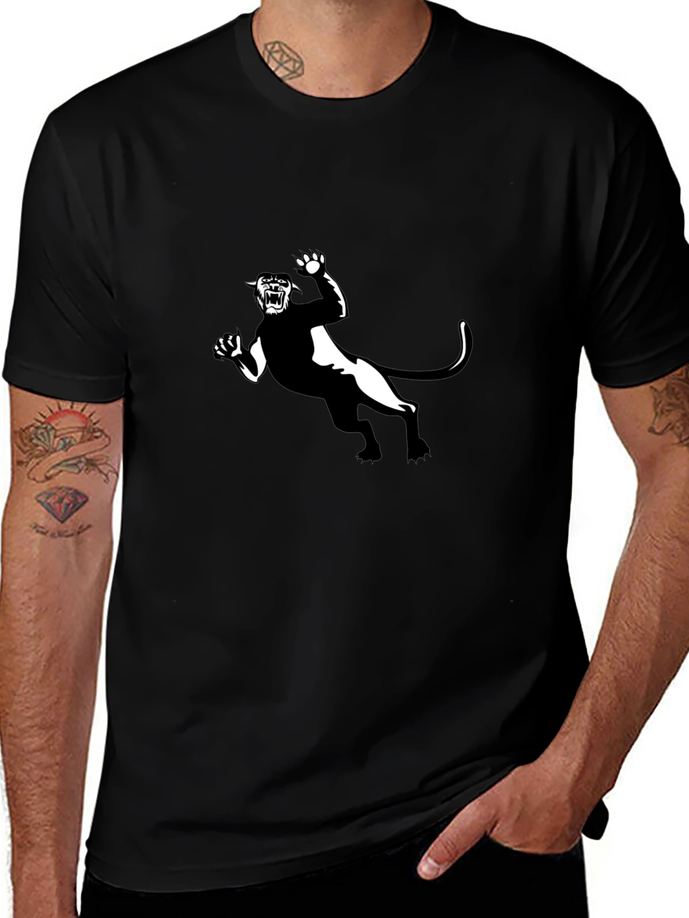 Black Panther Graphic Tee - Mens Short Sleeve
