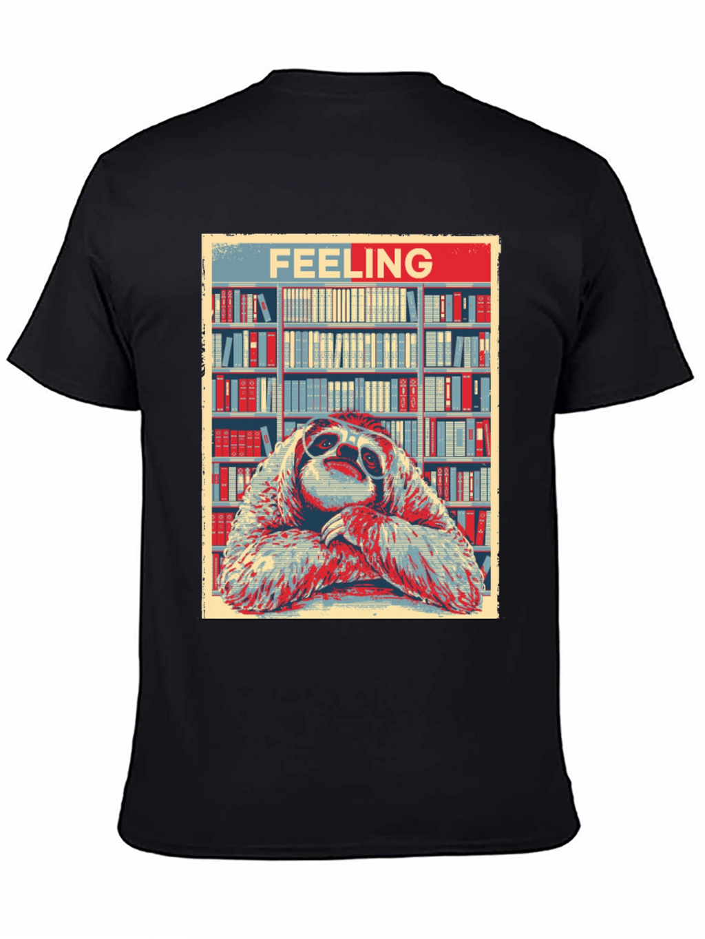 Feeling Sloth T-Shirt: Library Bookworm Style