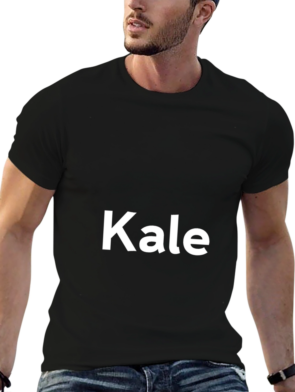 Kale T-Shirt - Black Crew Neck Tee