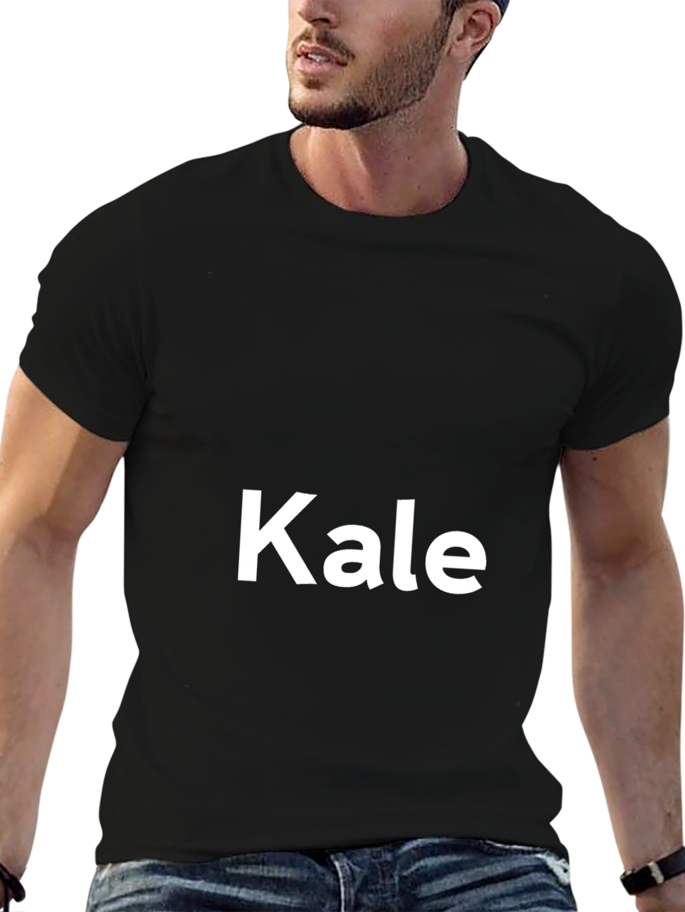 Kale T-Shirt - Black Crew Neck Tee