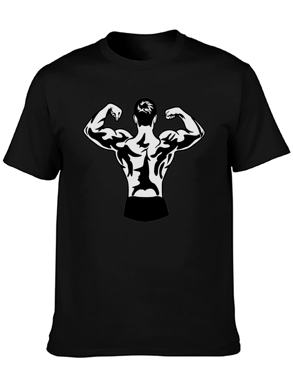 Black Bodybuilder Graphic T-Shirt