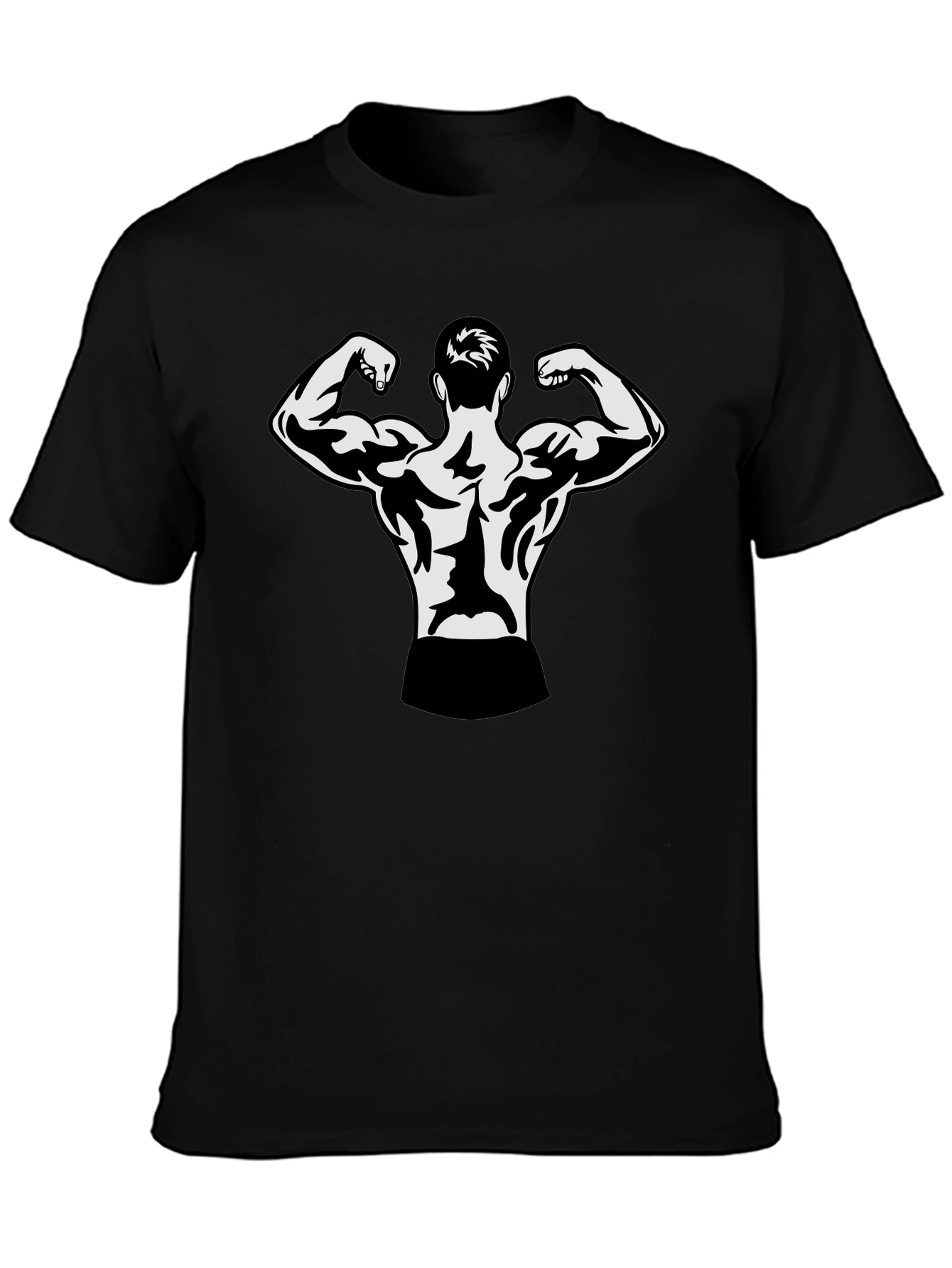 Black Bodybuilder Graphic T-Shirt