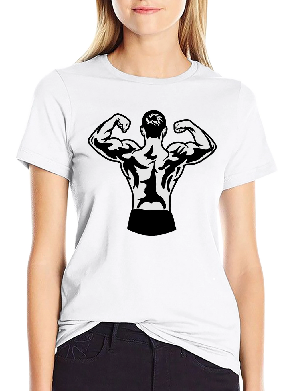 Black Bodybuilder Graphic T-Shirt