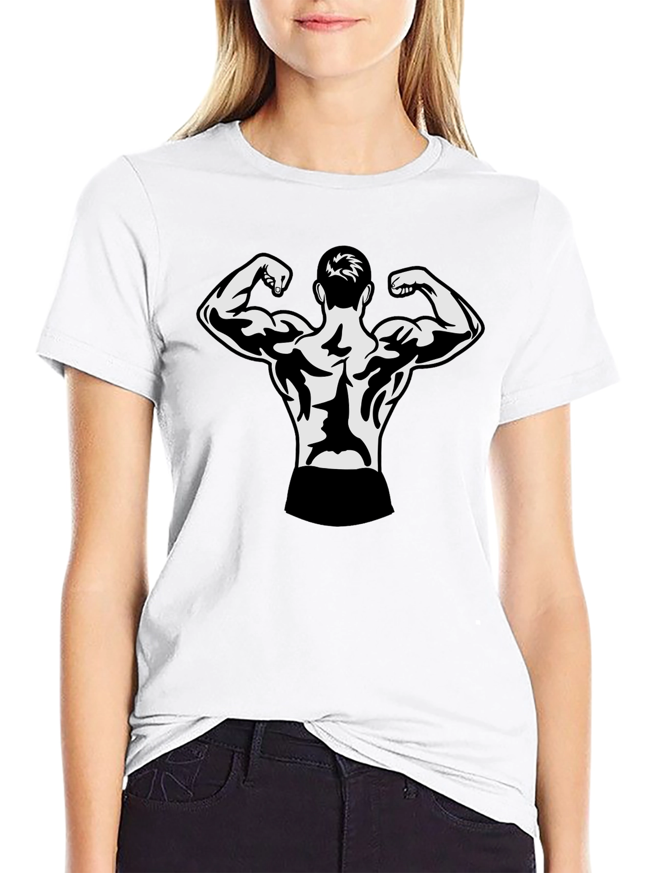 Black Bodybuilder Graphic T-Shirt