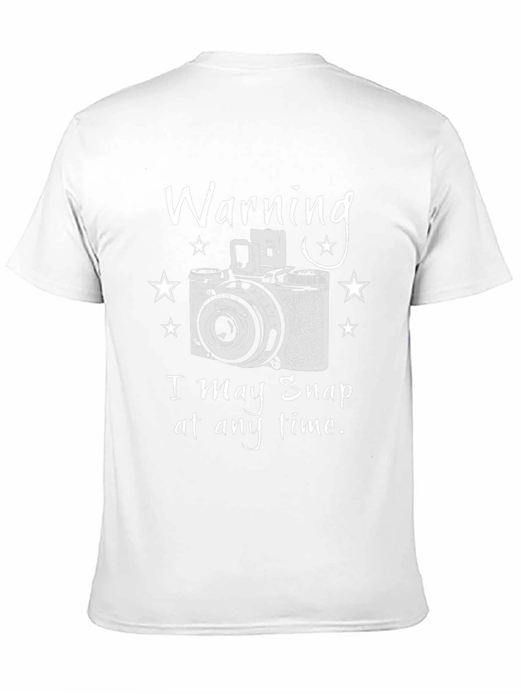 Warning I May Snap T-Shirt - Photographer Gift Tee