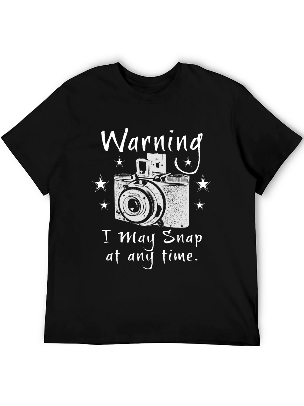 Warning I May Snap T-Shirt - Photographer Gift Tee