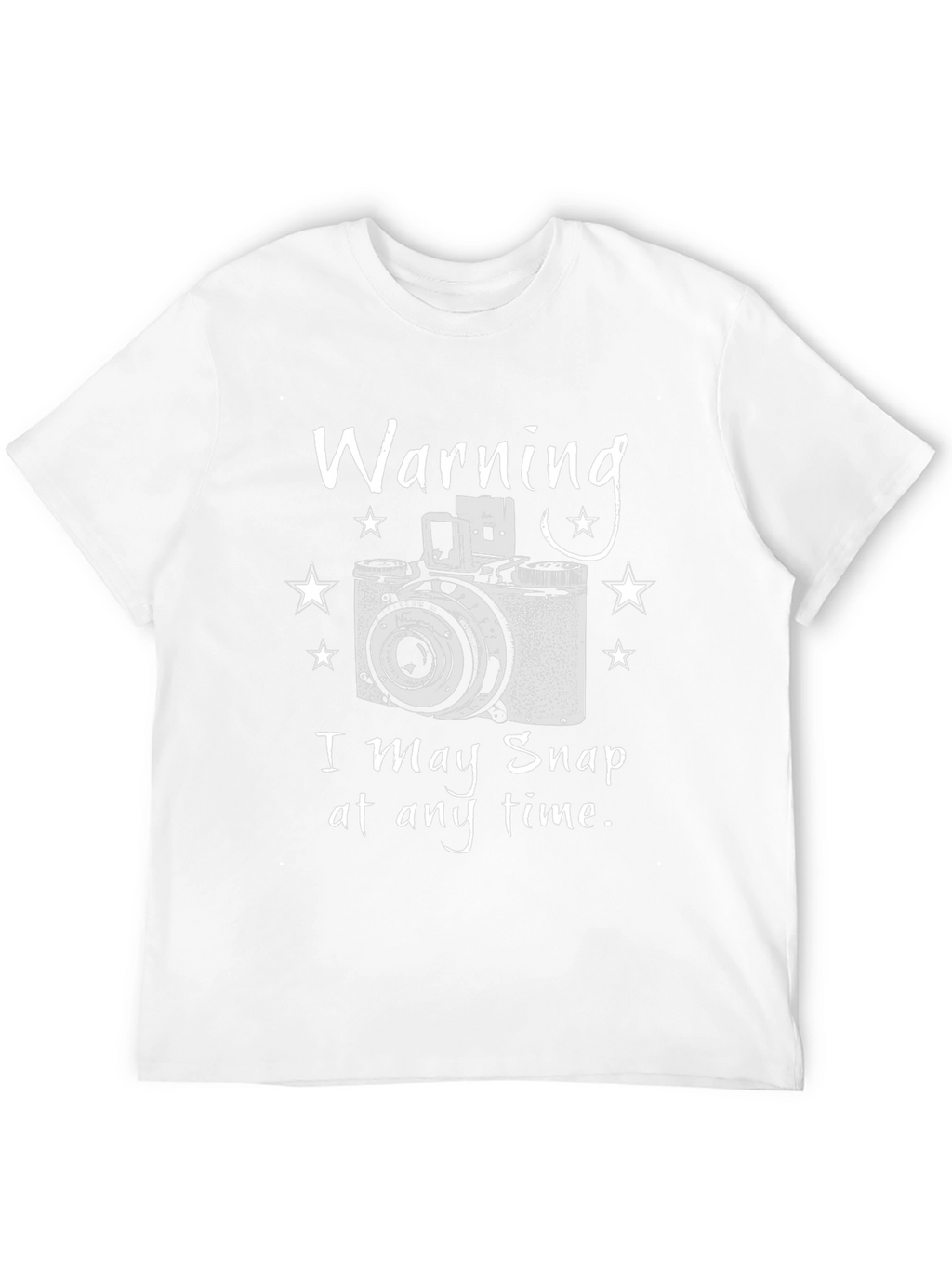 Warning I May Snap T-Shirt - Photographer Gift Tee