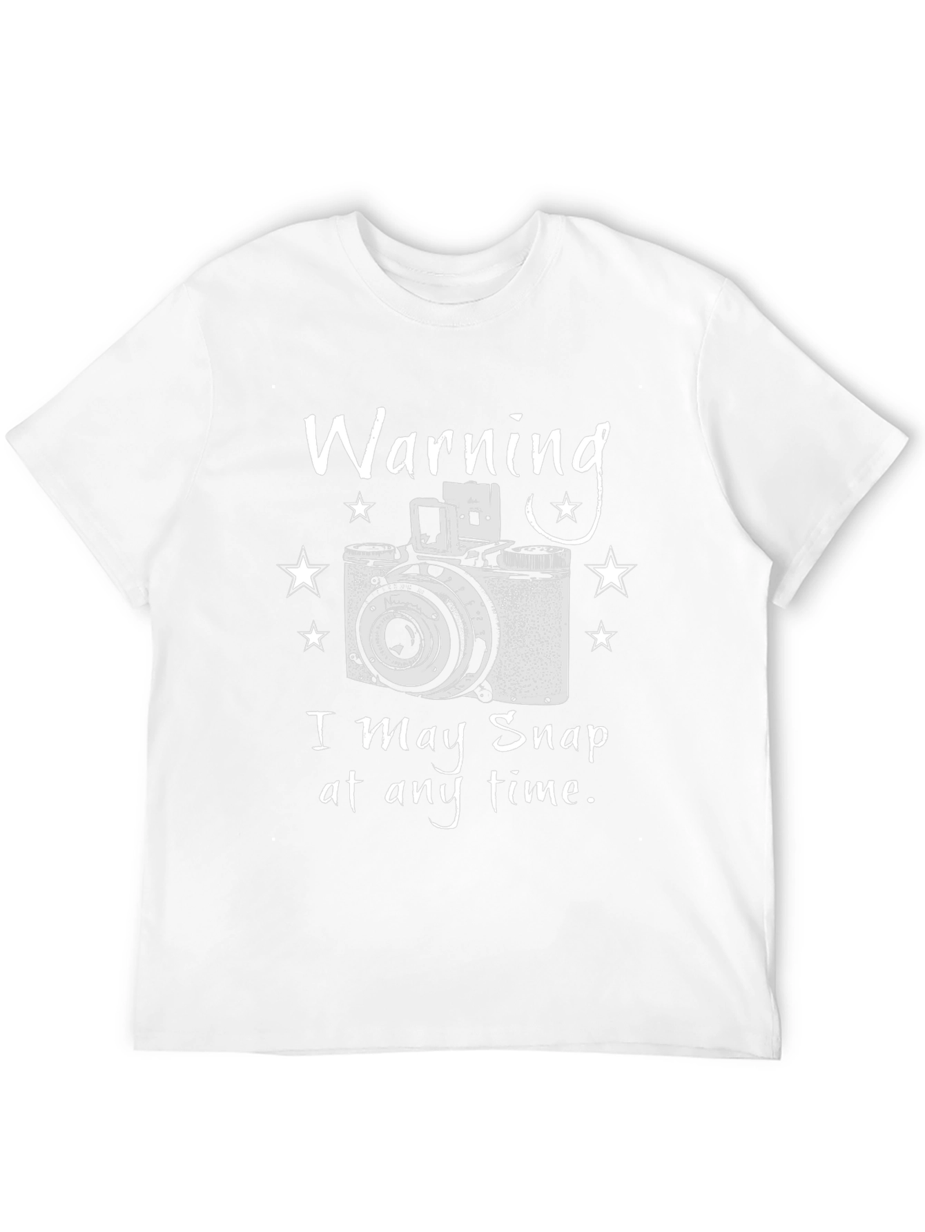 Warning I May Snap T-Shirt - Photographer Gift Tee