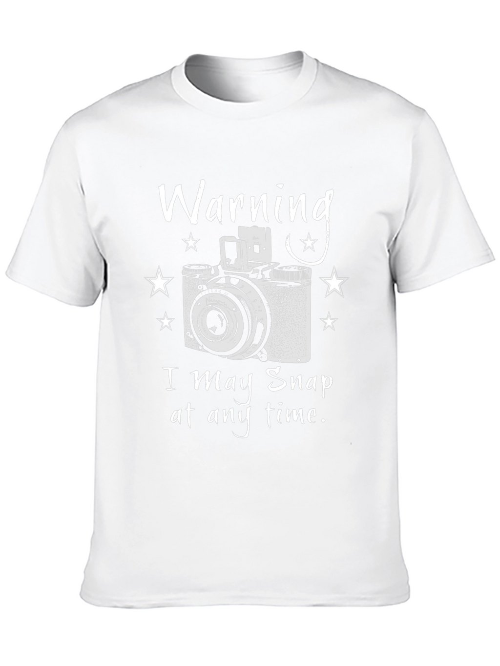 Warning I May Snap T-Shirt - Photographer Gift Tee