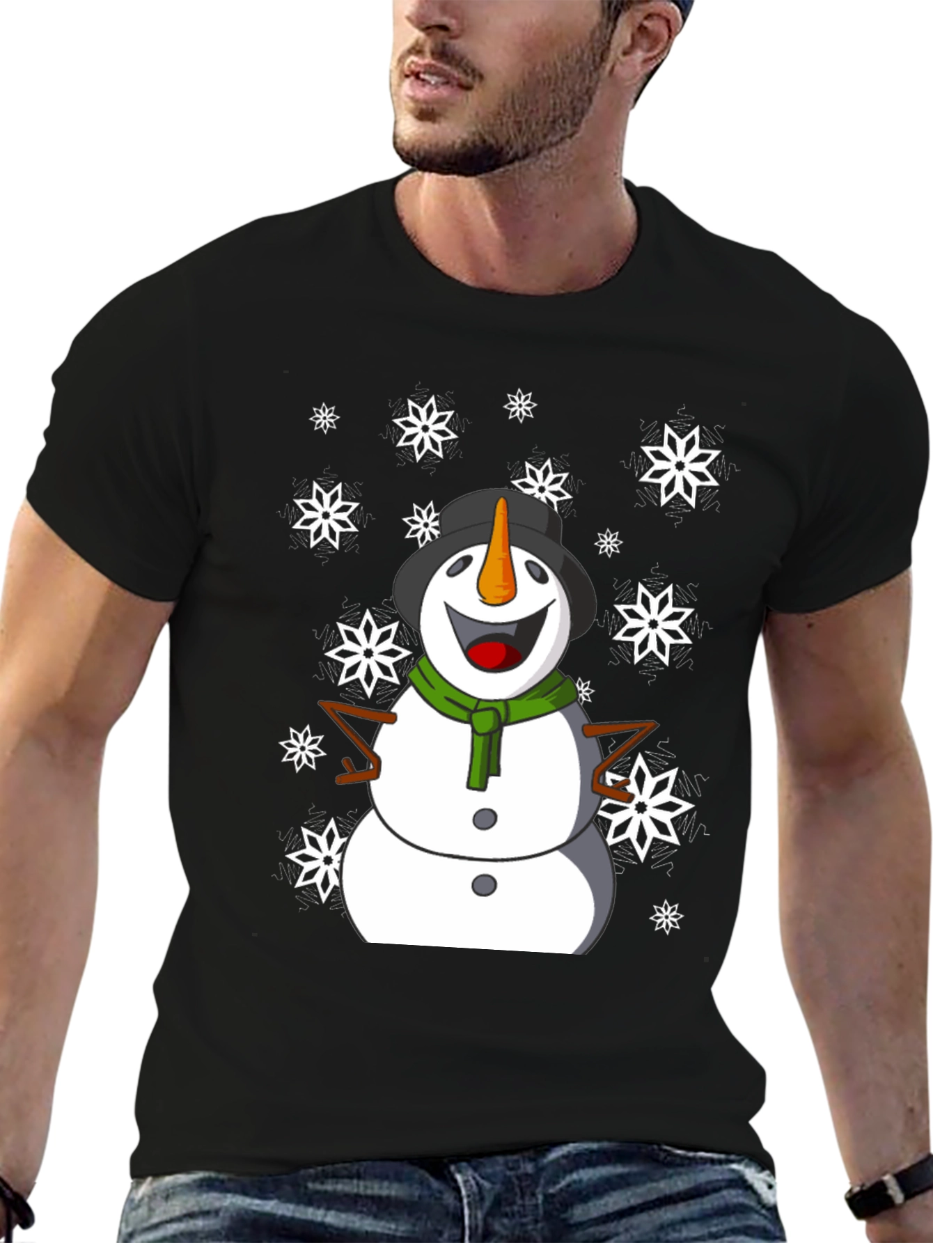 Festive Snowman Graphic Tee