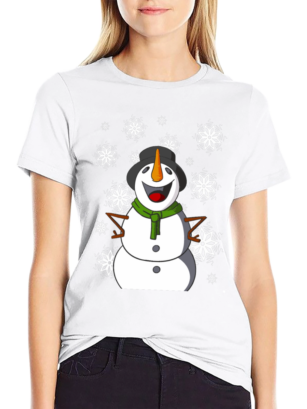 Festive Snowman Graphic Tee