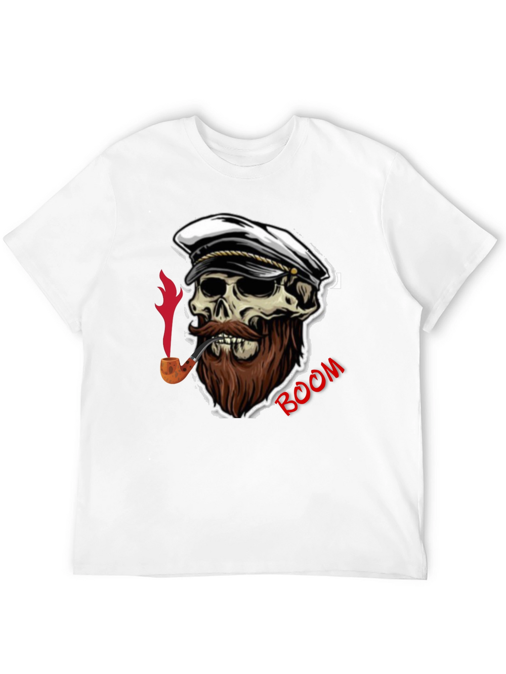 Skull Captain Boom Graphic T-Shirt