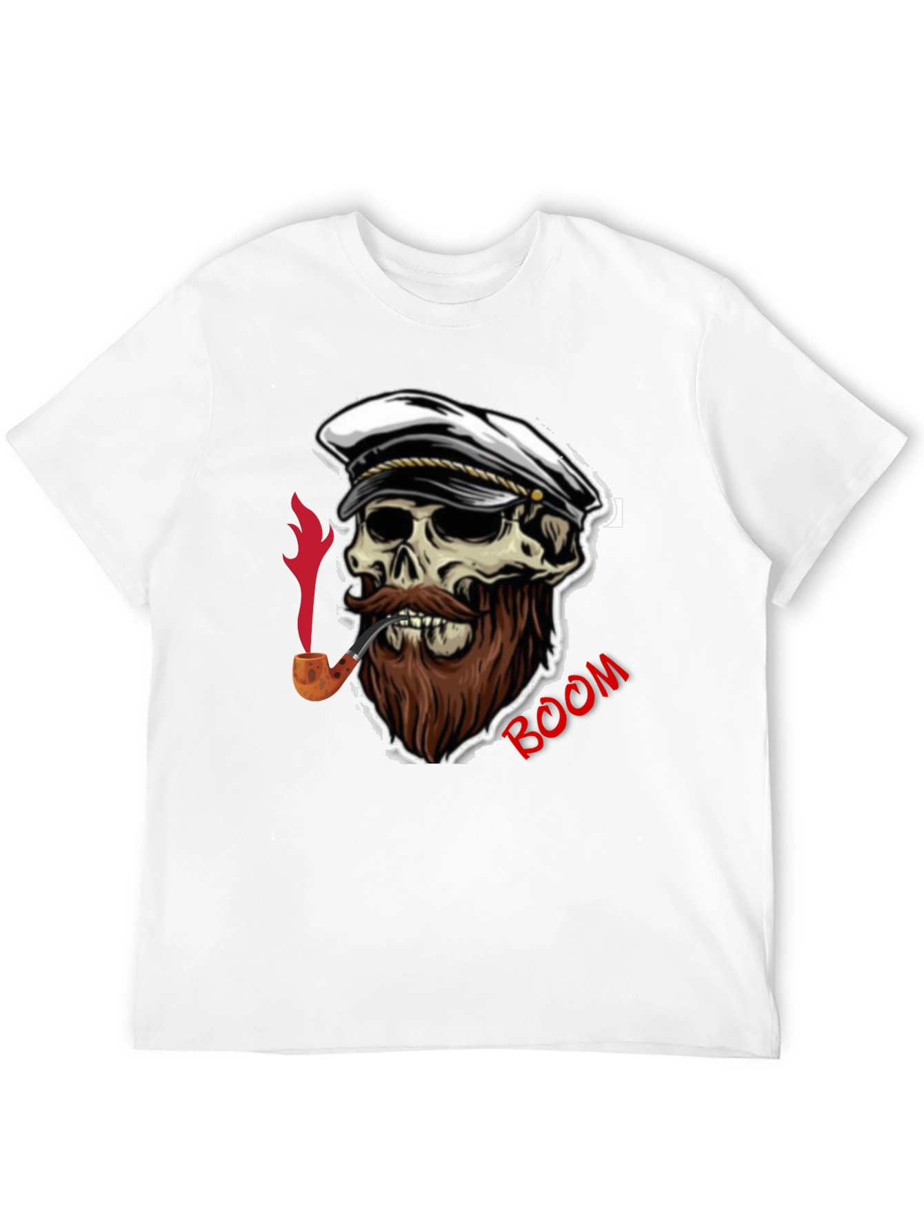 Skull Captain Boom Graphic T-Shirt