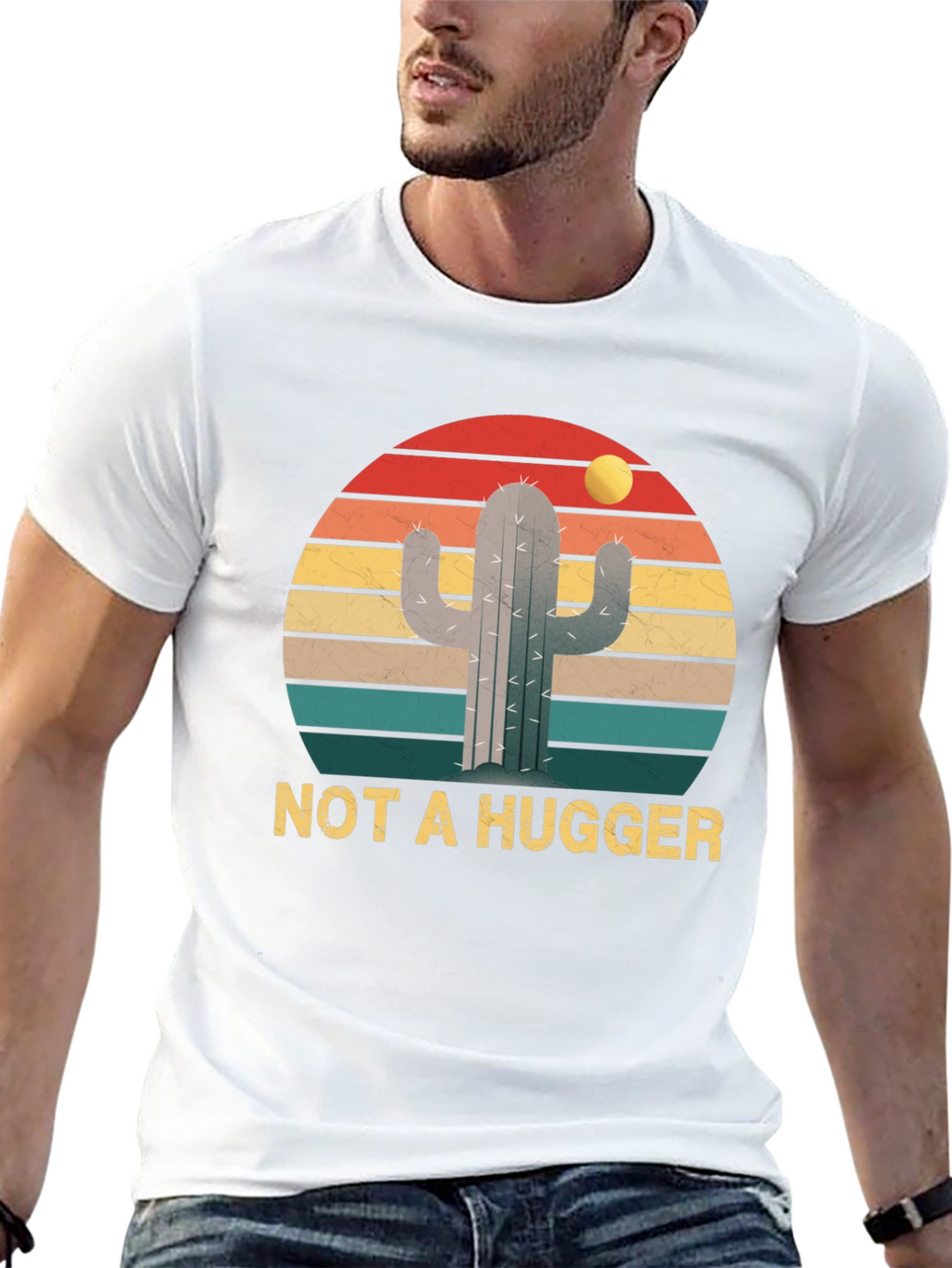 Not a Hugger Cactus Graphic Tee