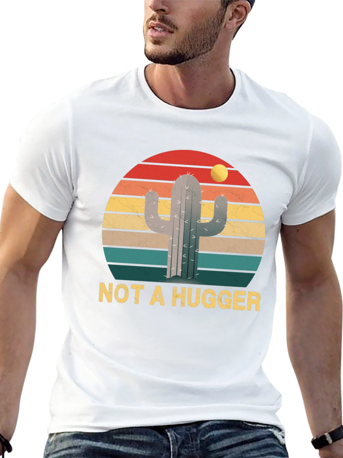 Not a Hugger Cactus Graphic Tee