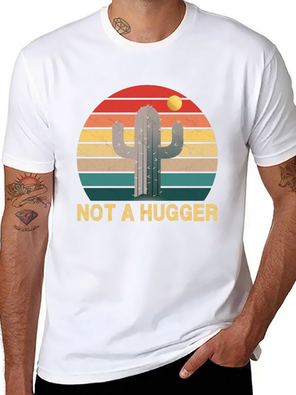 Not a Hugger Cactus Graphic Tee