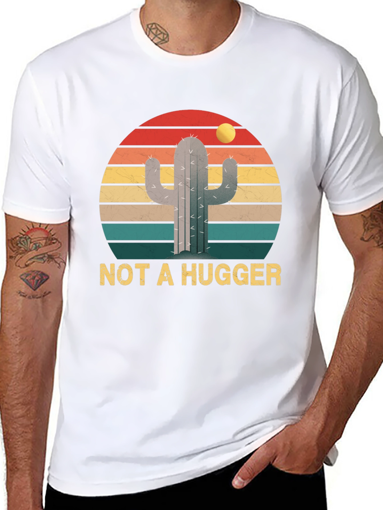 Not a Hugger Cactus Graphic Tee