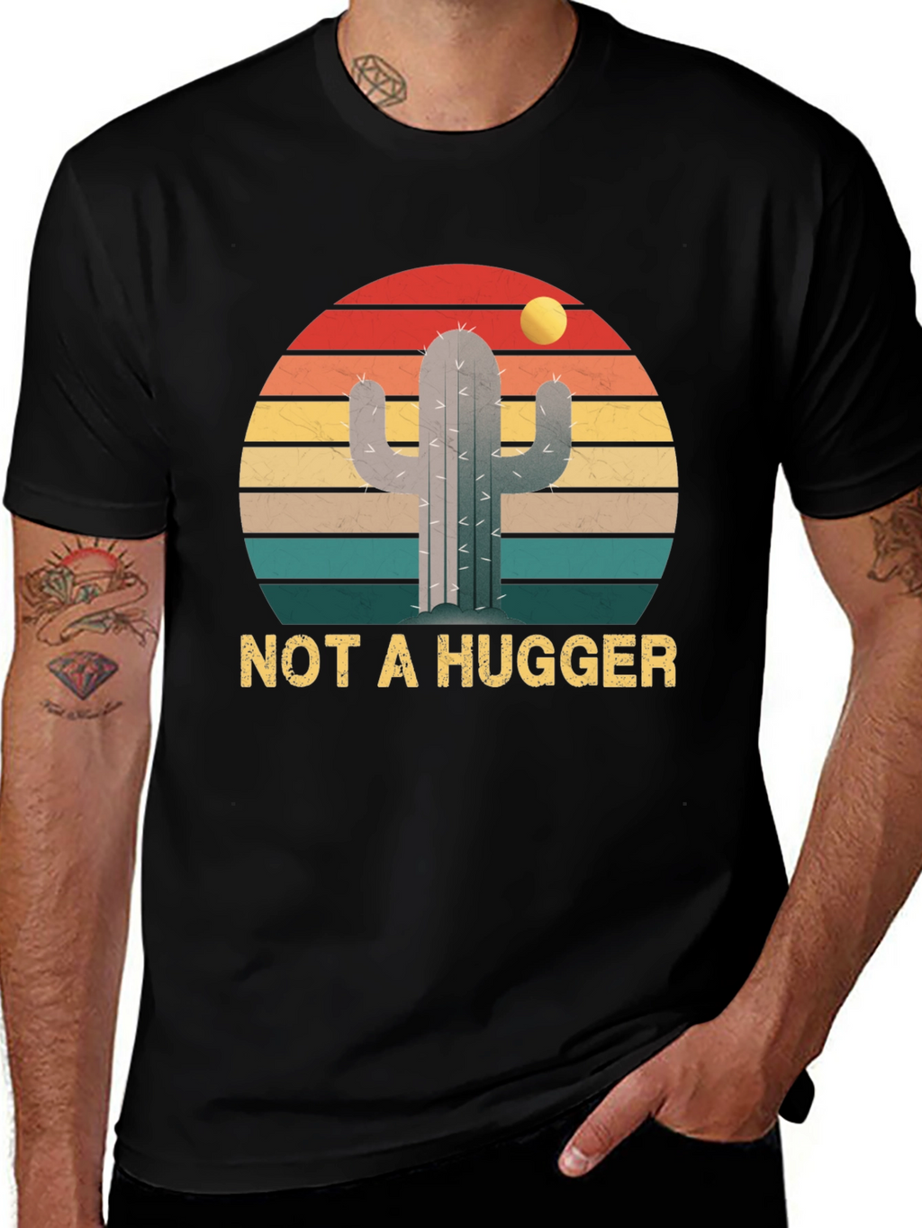 Not a Hugger Cactus Graphic Tee