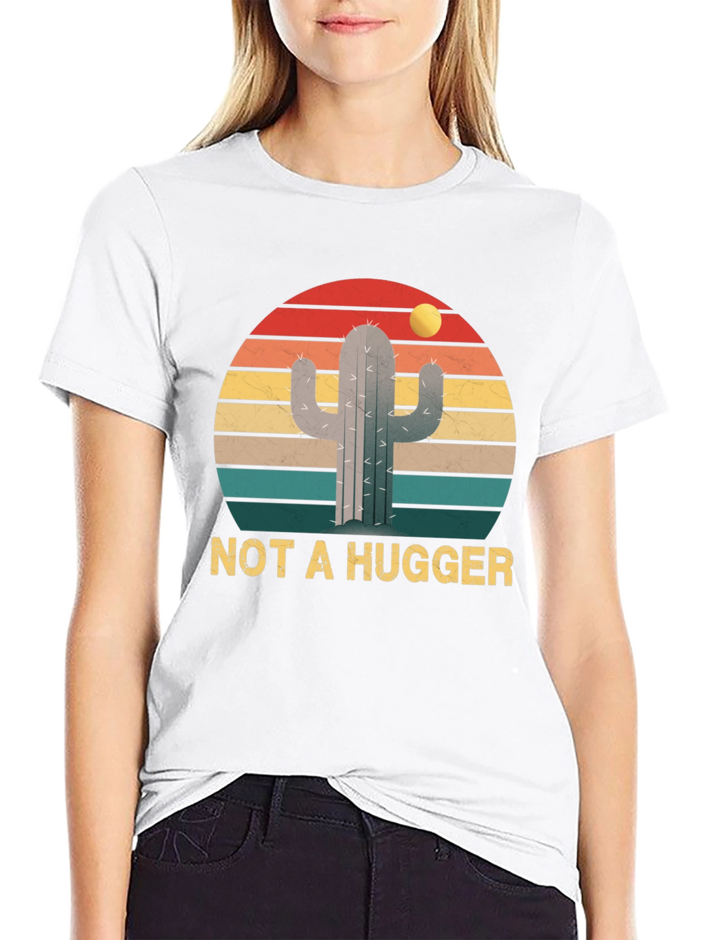 Not a Hugger Cactus Graphic Tee