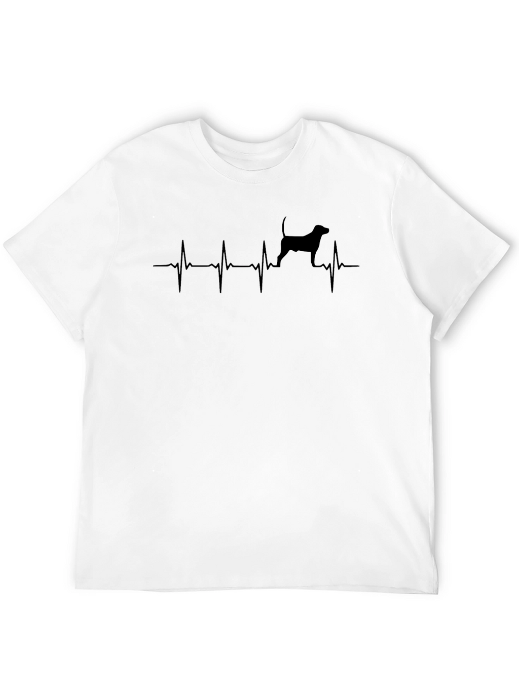 Dog Heartbeat T-Shirt - Black