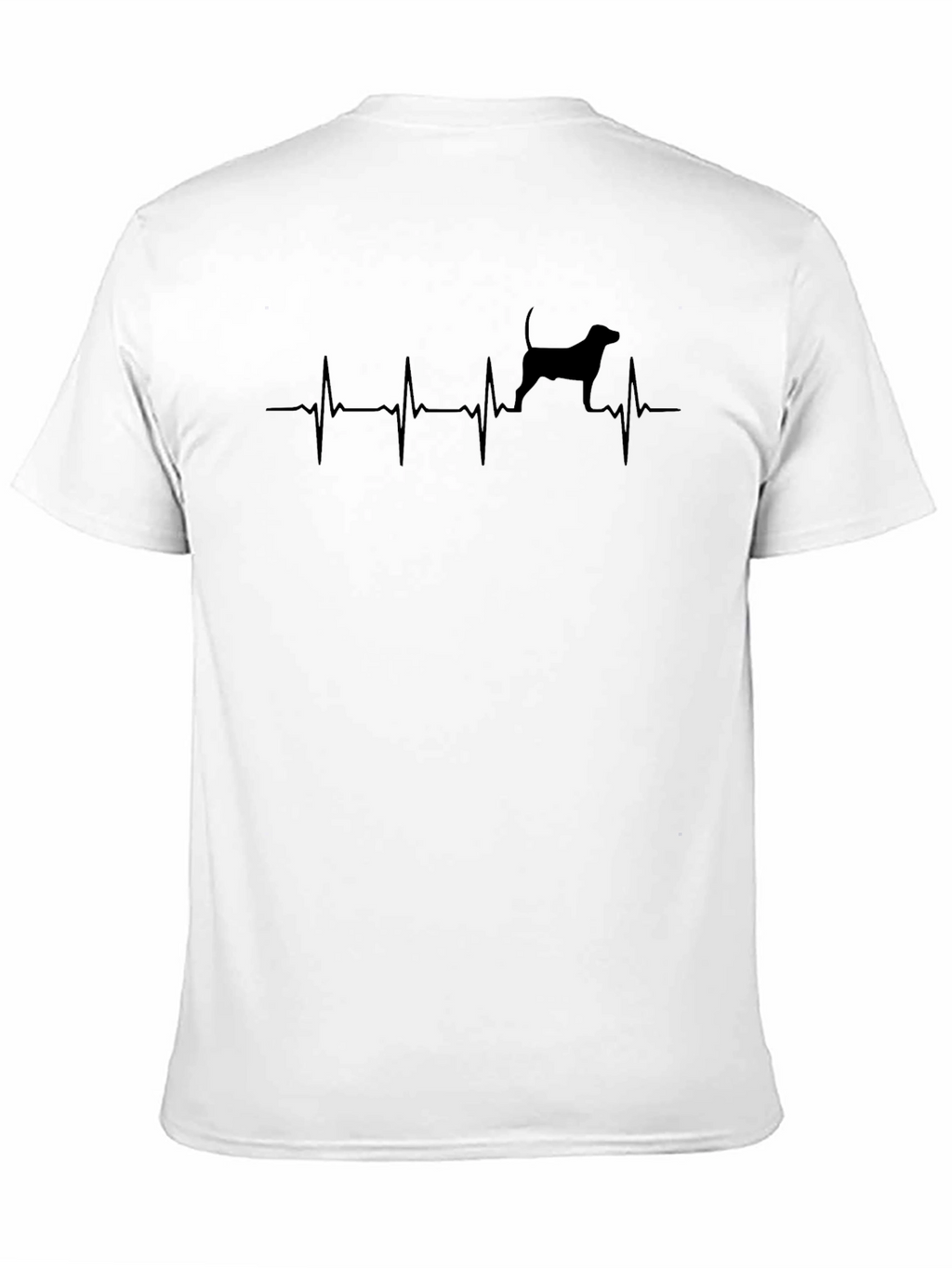 Dog Heartbeat T-Shirt - Black
