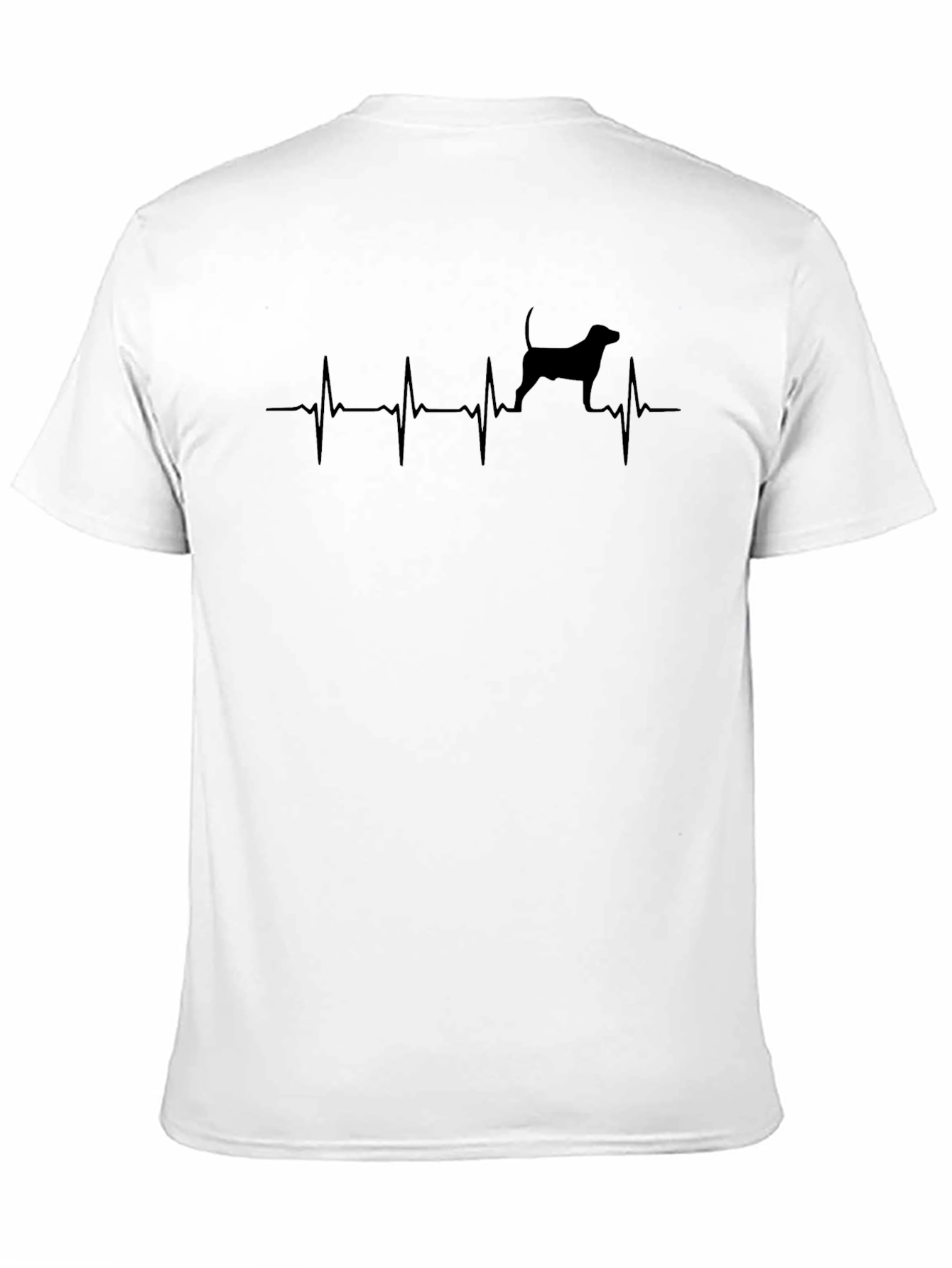 Dog Heartbeat T-Shirt - Black
