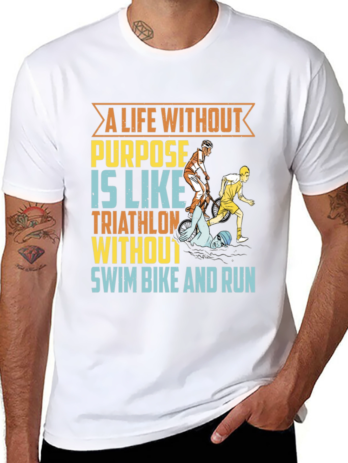 Triathlon T-Shirt - A Life Without Purpose Tee