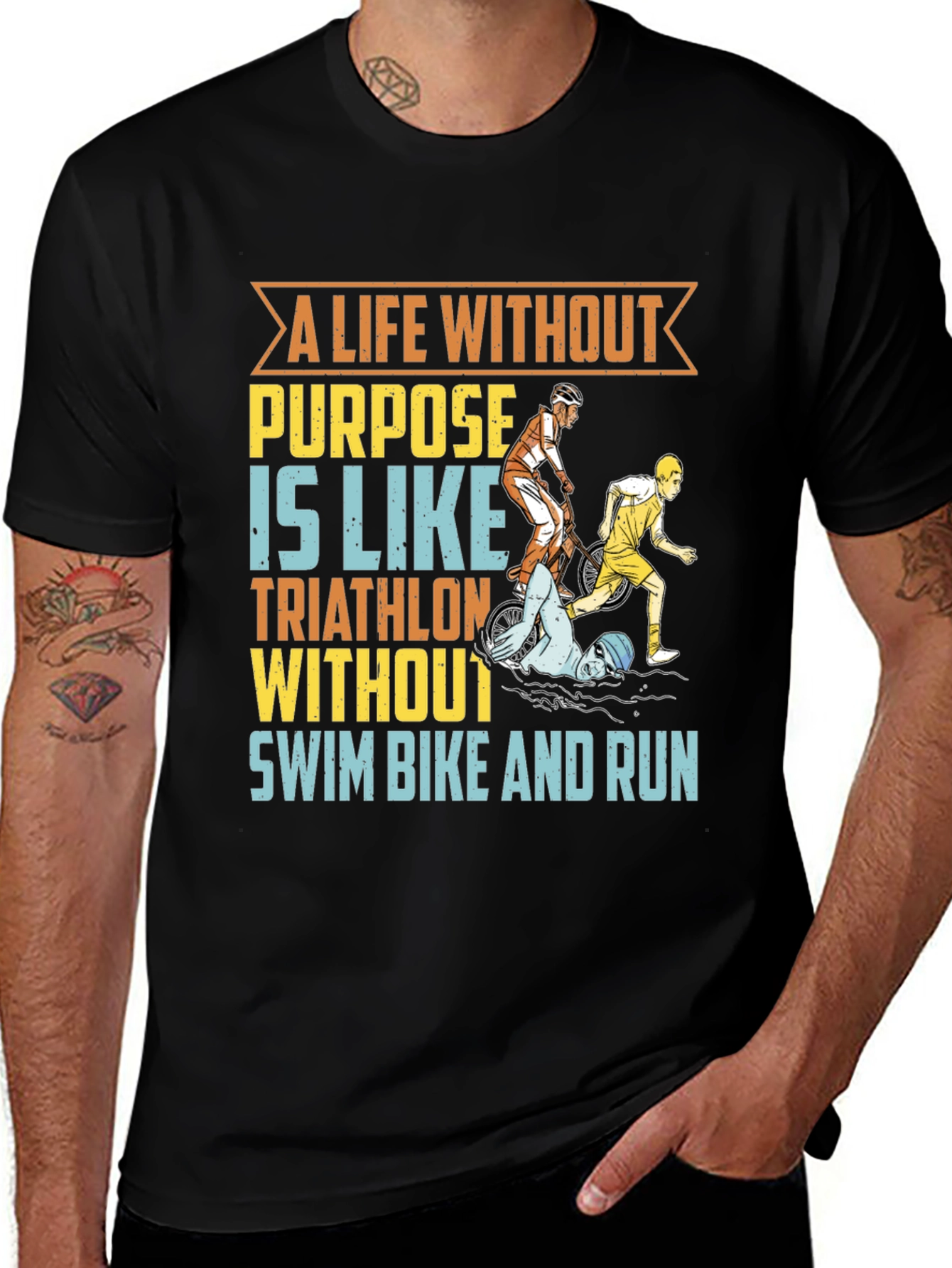 Triathlon T-Shirt - A Life Without Purpose Tee