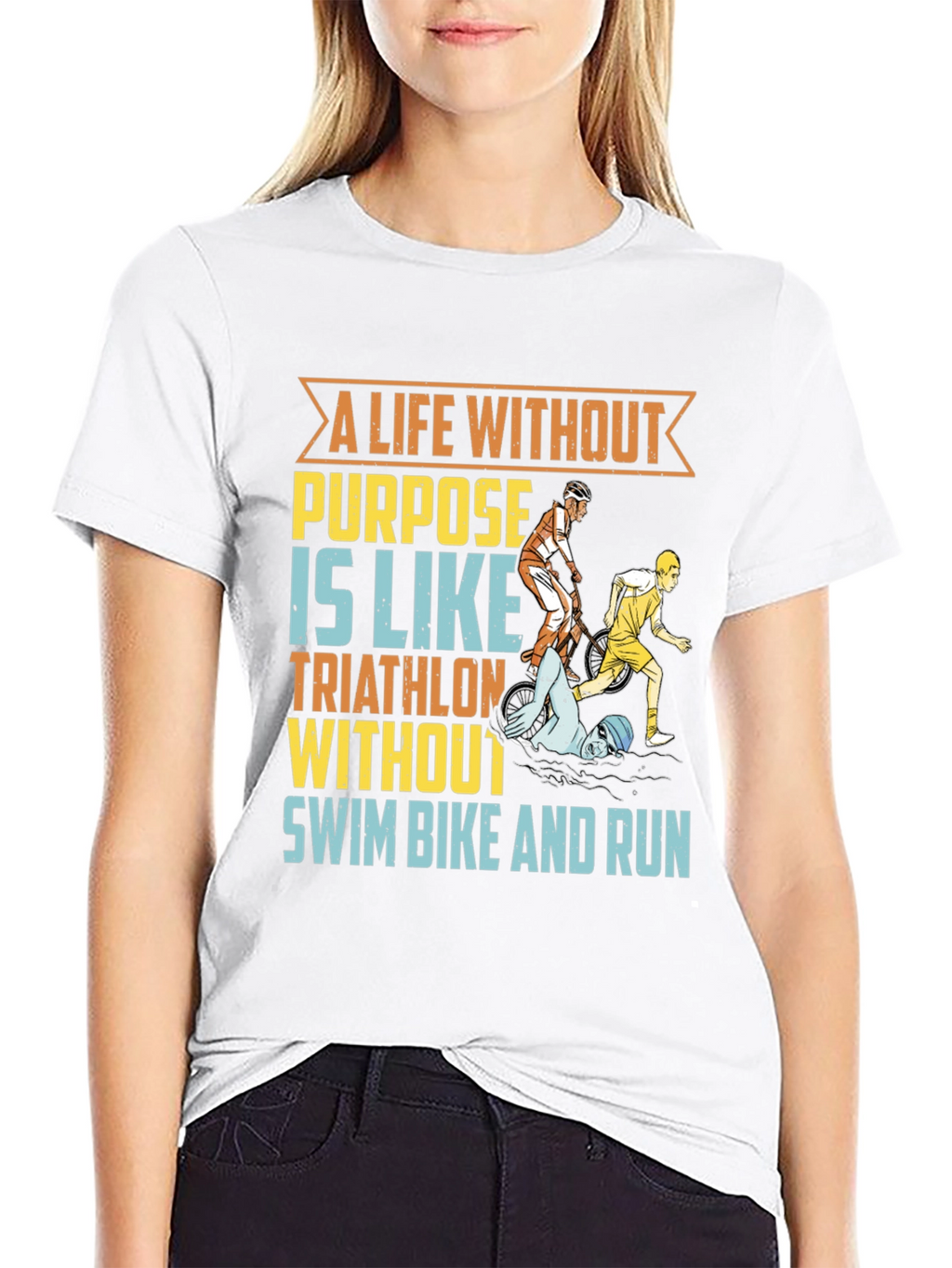 Triathlon T-Shirt - A Life Without Purpose Tee