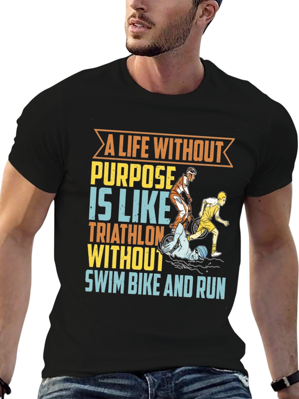 Triathlon T-Shirt - A Life Without Purpose Tee