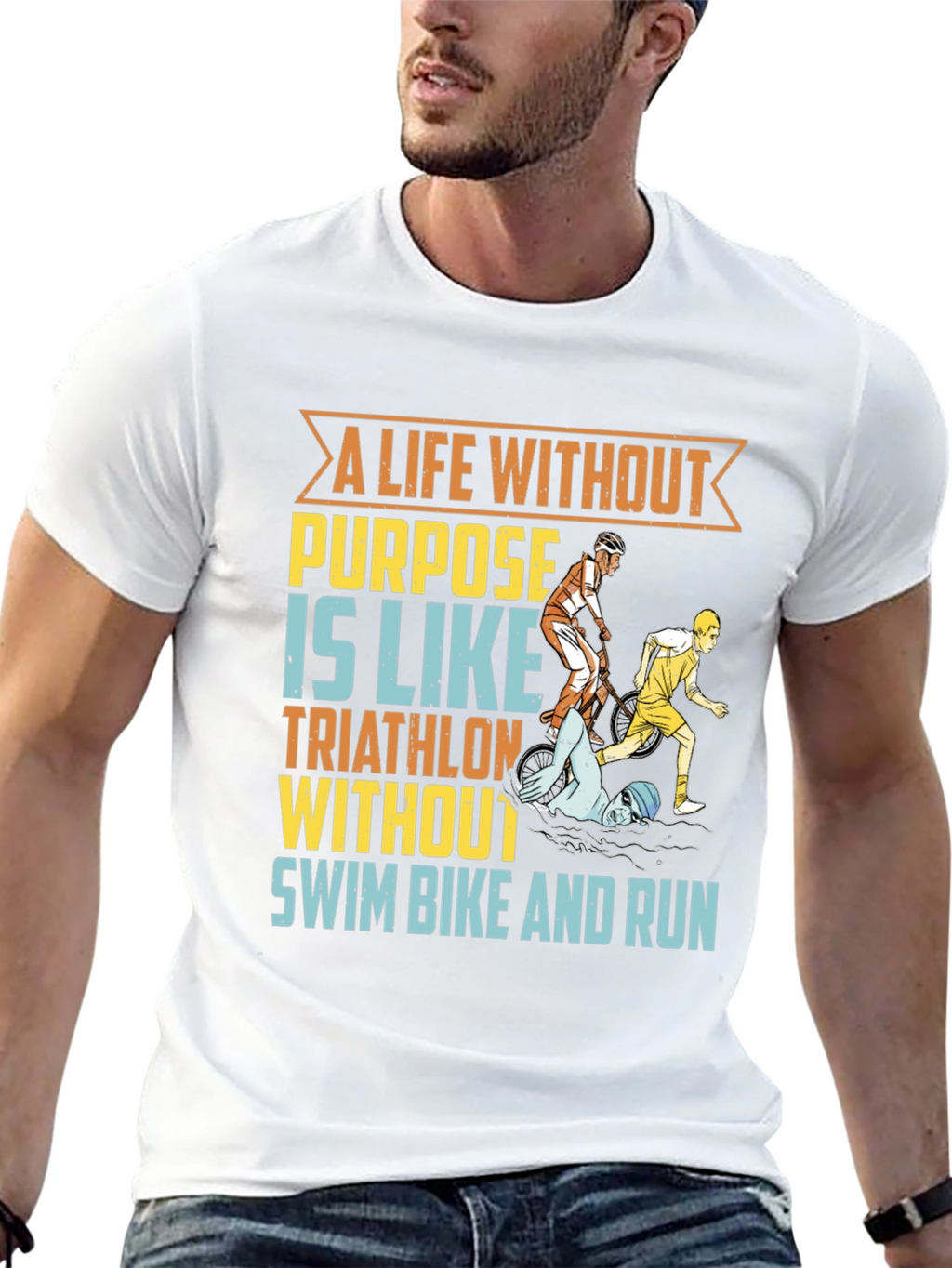 Triathlon T-Shirt - A Life Without Purpose Tee