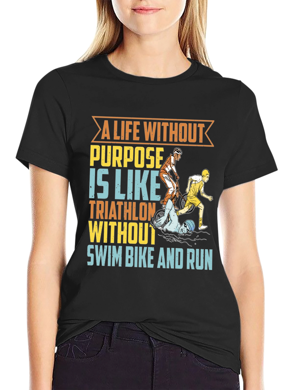 Triathlon T-Shirt - A Life Without Purpose Tee