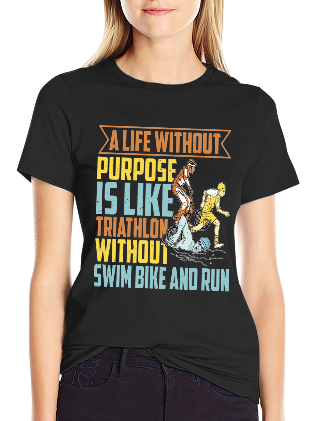 Triathlon T-Shirt - A Life Without Purpose Tee
