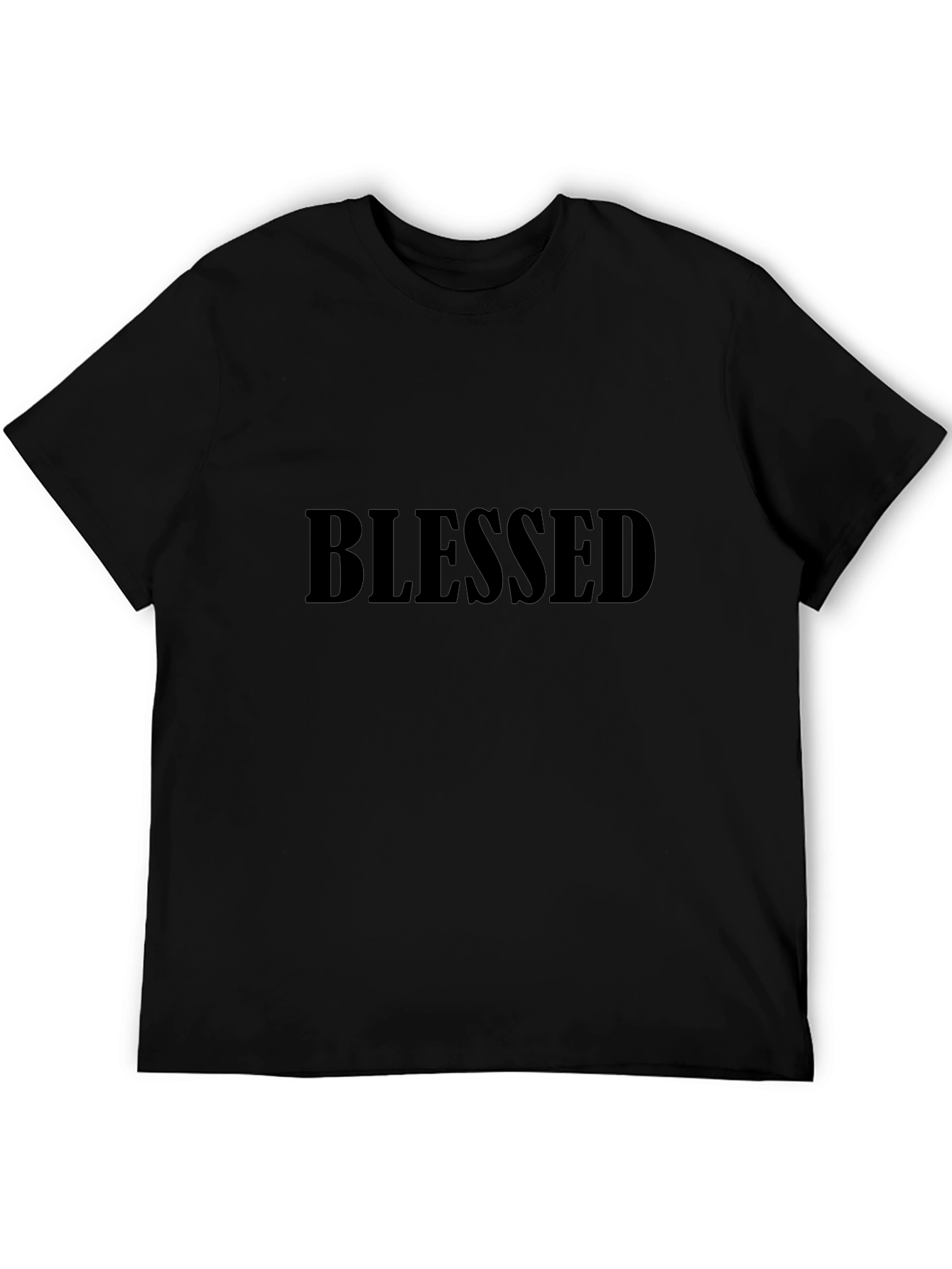 Blessed Black T-Shirt - Minimalist Design