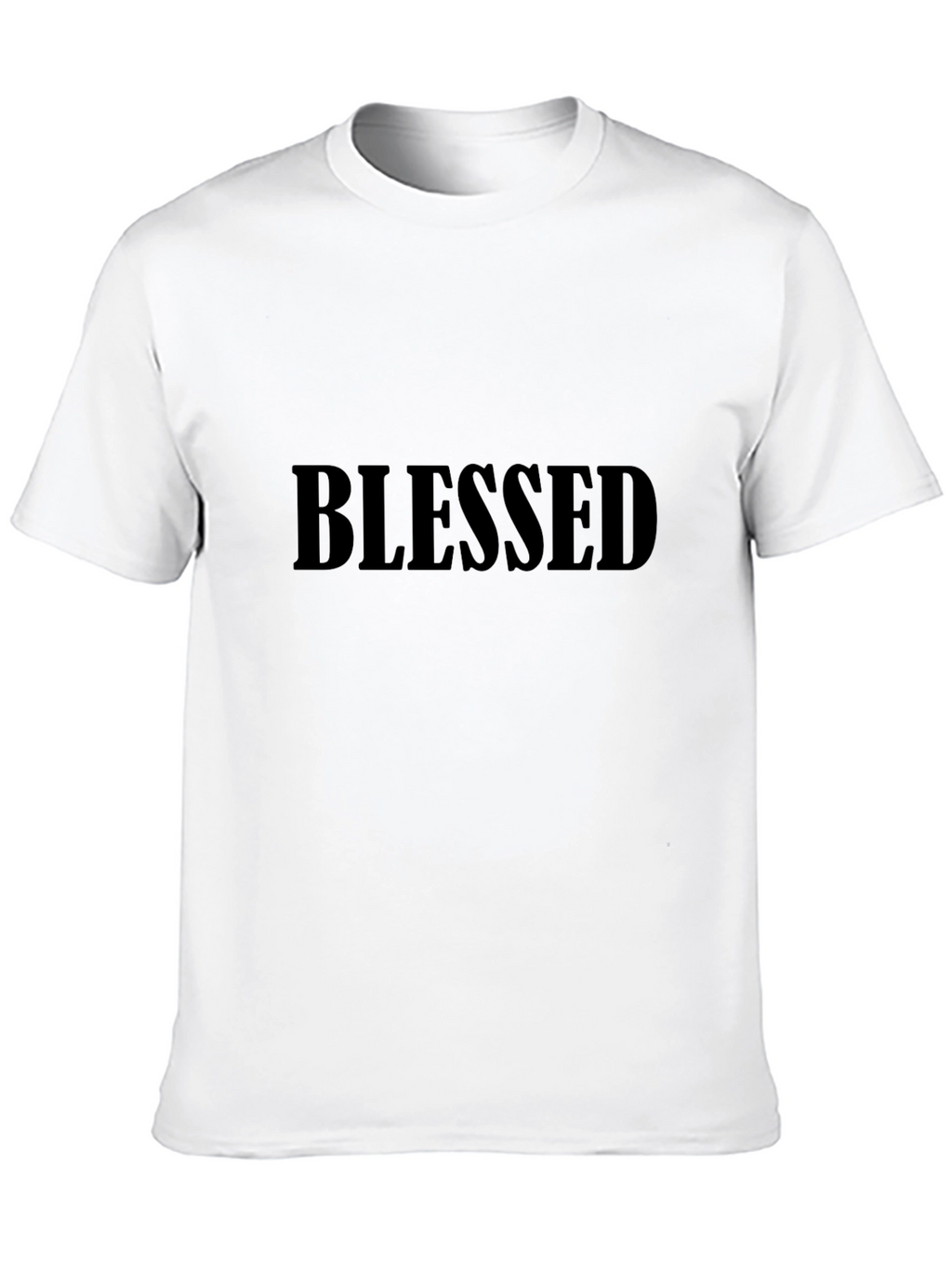 Blessed Black T-Shirt - Minimalist Design