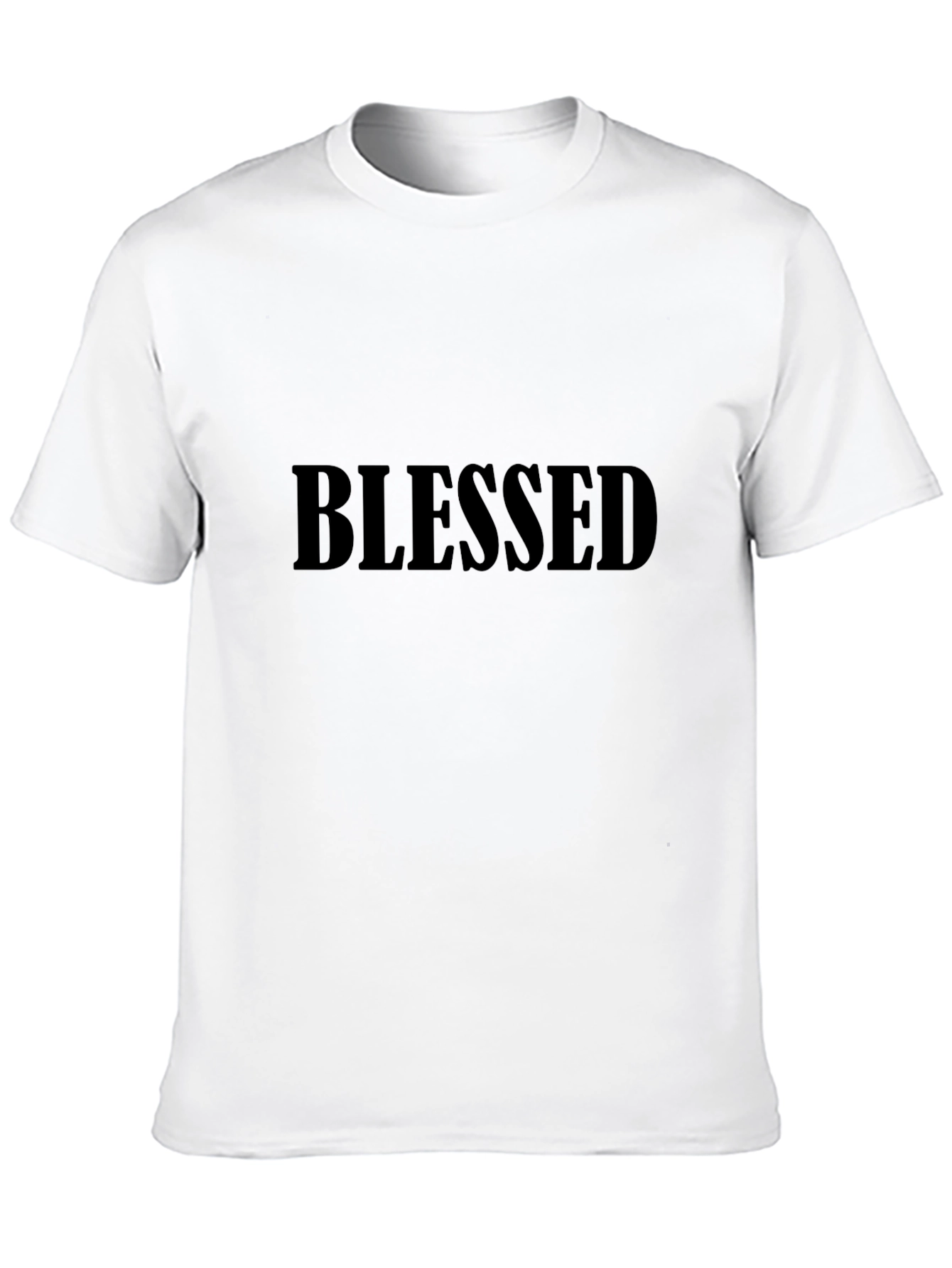 Blessed Black T-Shirt - Minimalist Design