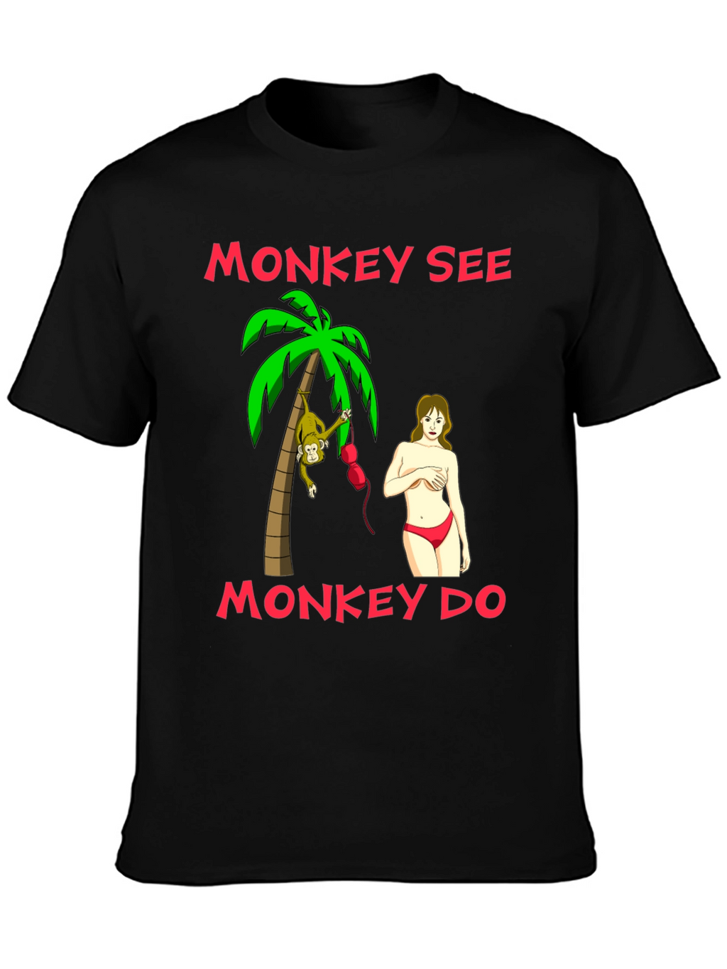 Monkey See Monkey Do Graphic T-Shirt