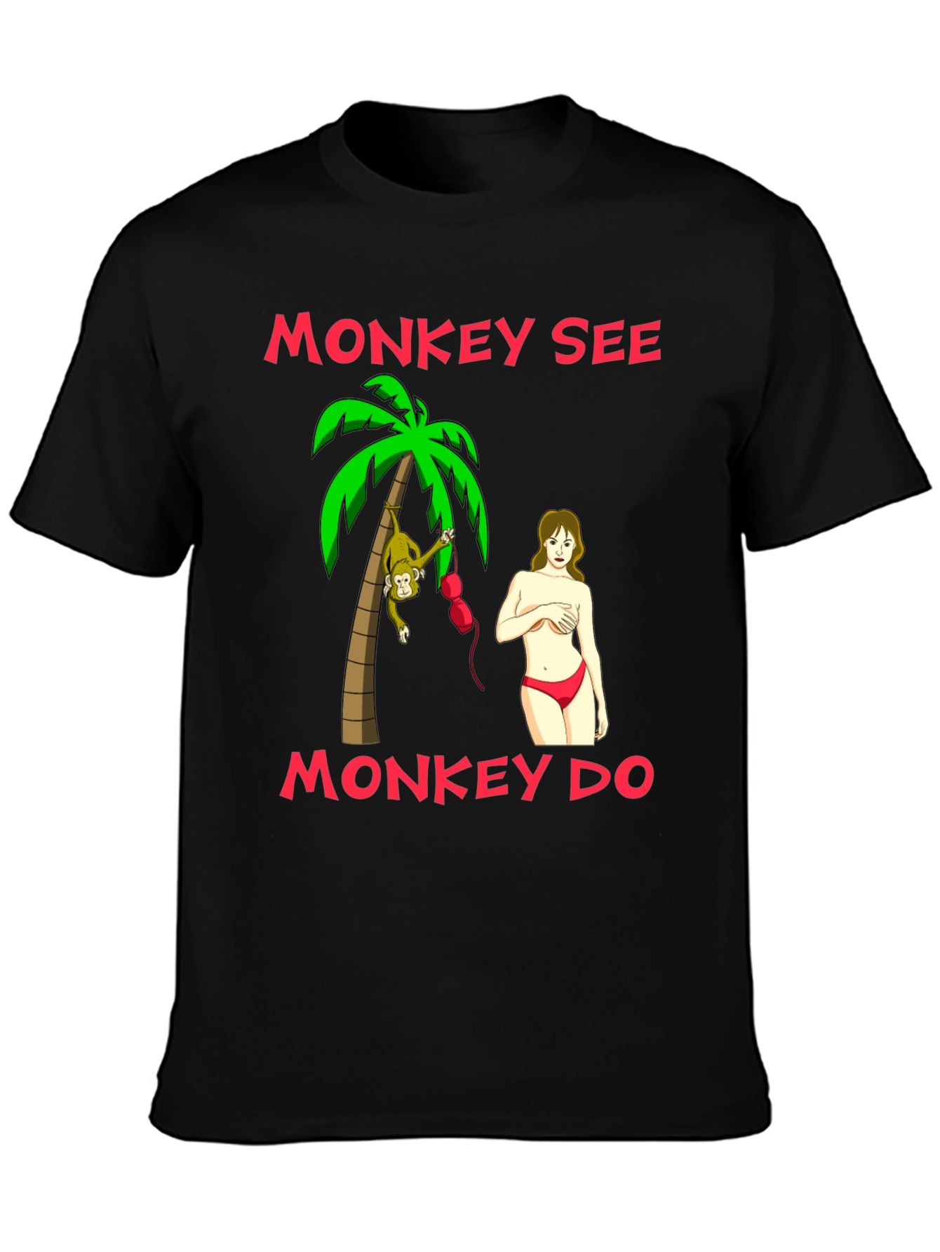 Monkey See Monkey Do Graphic T-Shirt