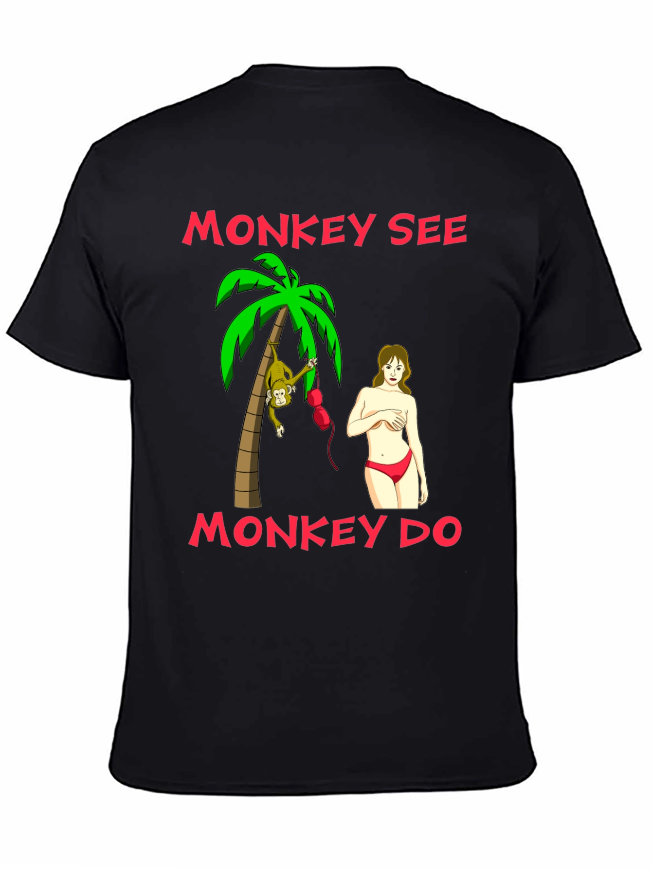 Monkey See Monkey Do Graphic T-Shirt