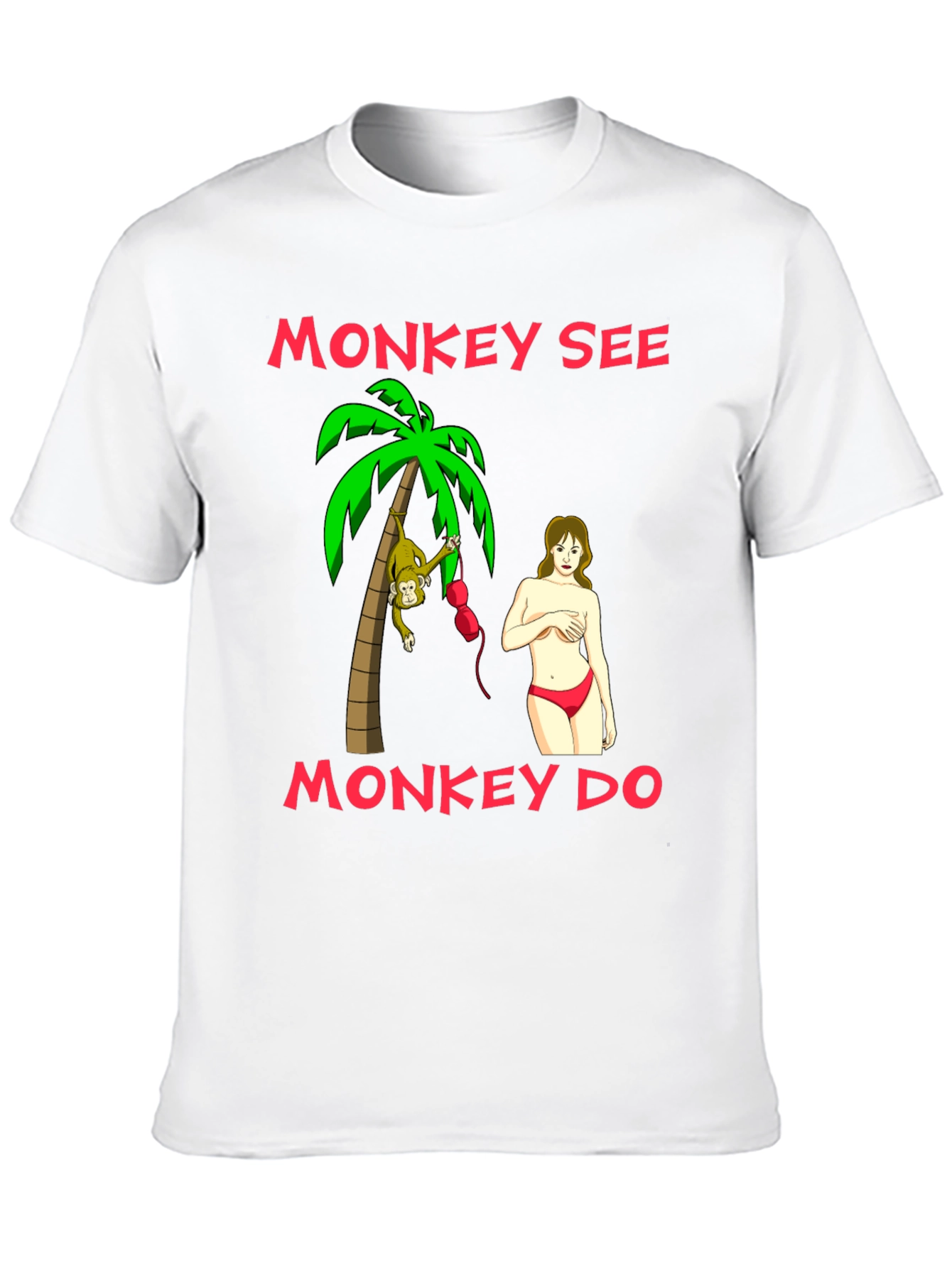 Monkey See Monkey Do Graphic T-Shirt