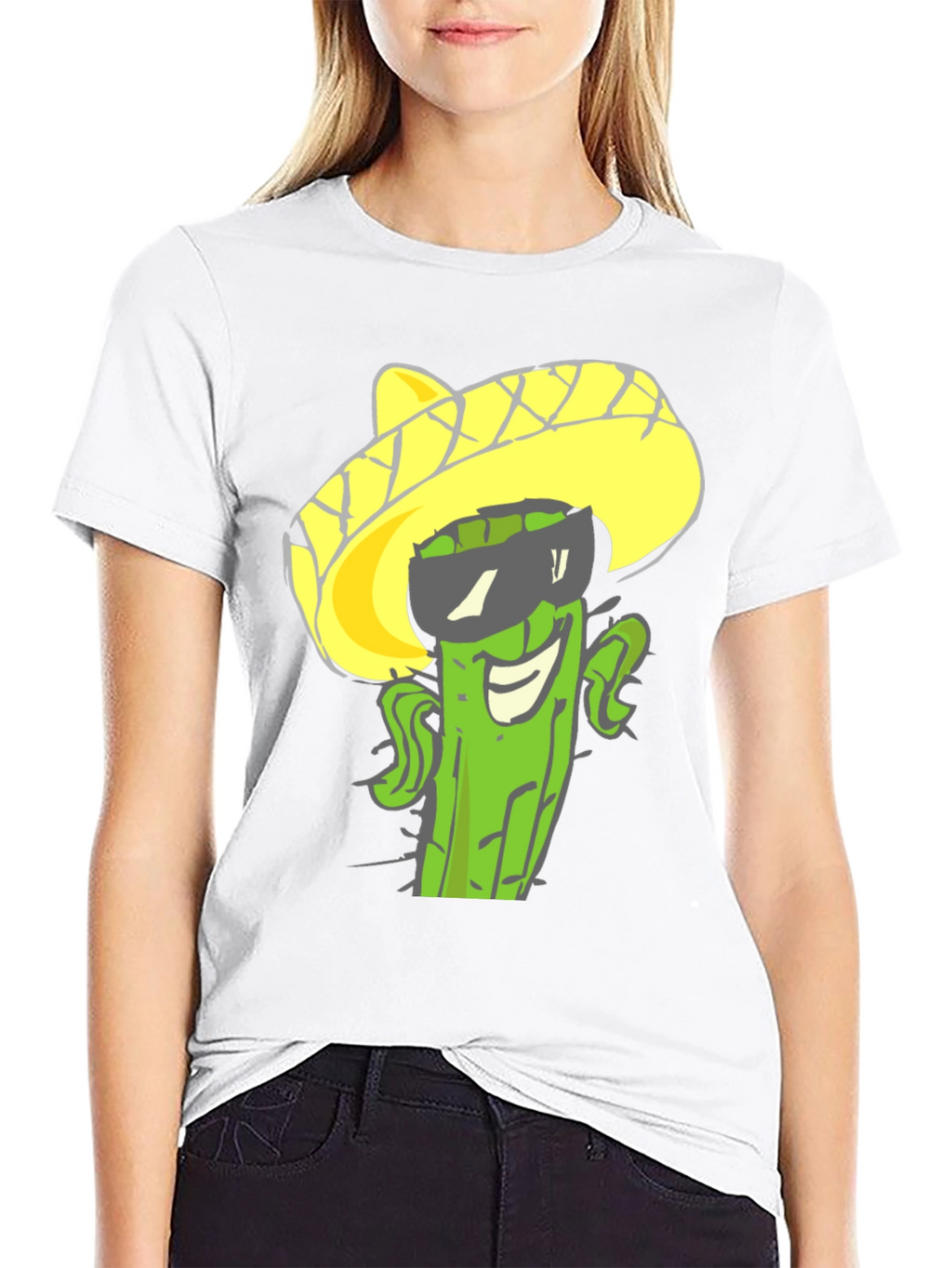 Cactus Sombrero Graphic Tee - Cool Summer Style