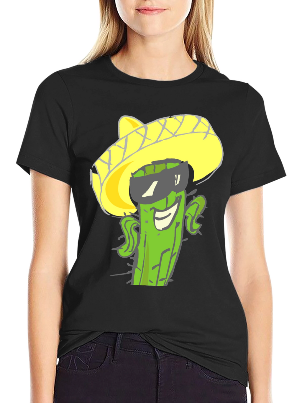 Cactus Sombrero Graphic Tee - Cool Summer Style