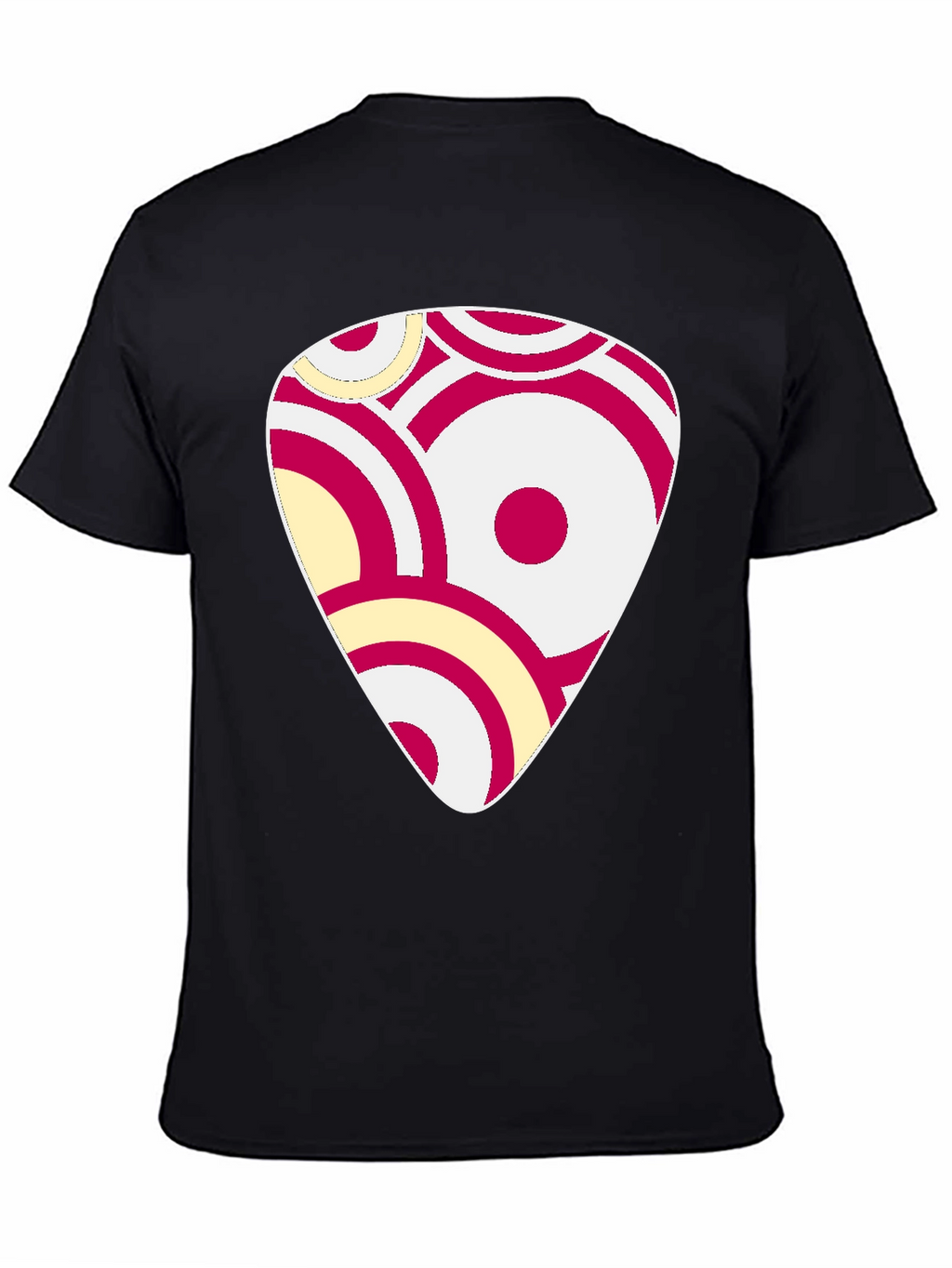 Abstract Graphic Print Black Cotton T-Shirt