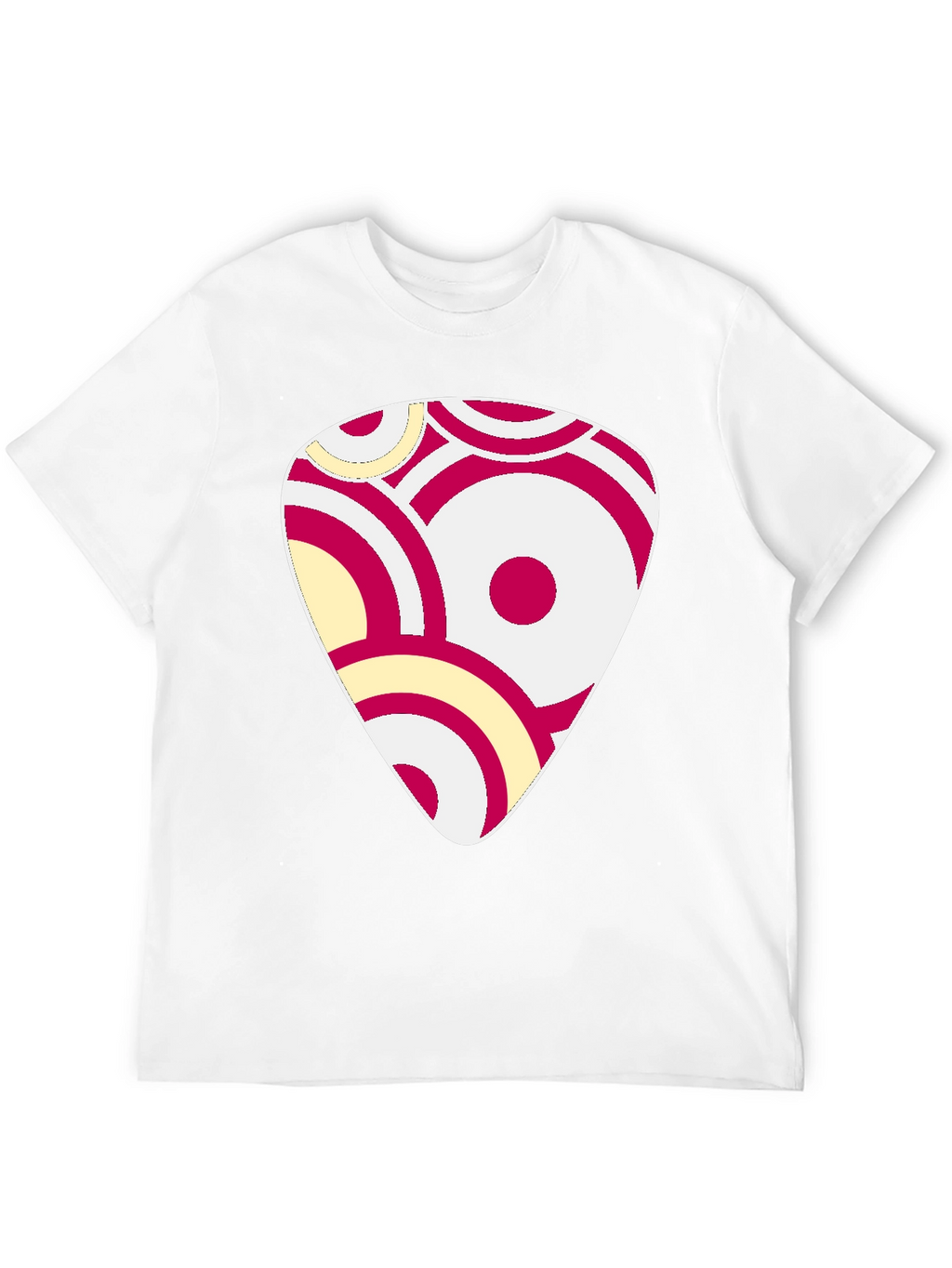 Abstract Graphic Print Black Cotton T-Shirt