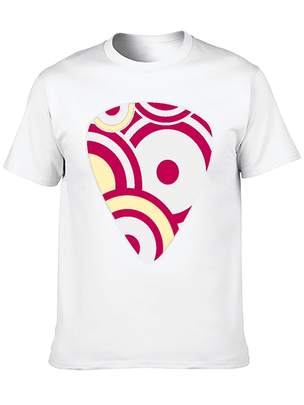 Abstract Graphic Print Black Cotton T-Shirt